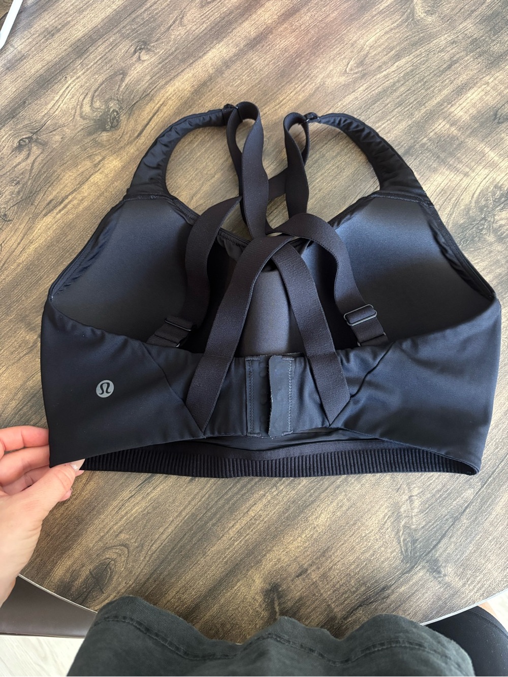 lululemon athletica Black Crossback Sports Bra